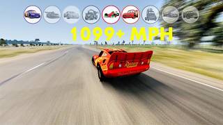 1099+ MPH Mega Ramp Chaos 🚀 Lightning Car Flying Crash Test – Can Any Car Survive? | BeamNG Drive
