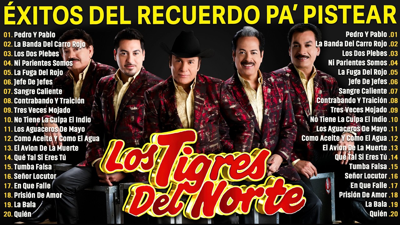 1 HORA DE LOS TIGRES DEL NORTE MIX ÉXITOS CANCIONES 2025 - LOS TIGRES DEL NORTE MIX PUROS CORRIDOS