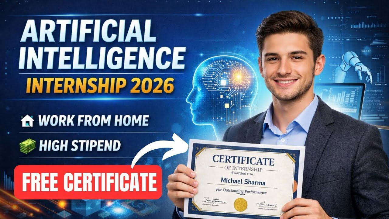 🛑Artificial Intelligence Internship 2026 | Work From Home | Free ...