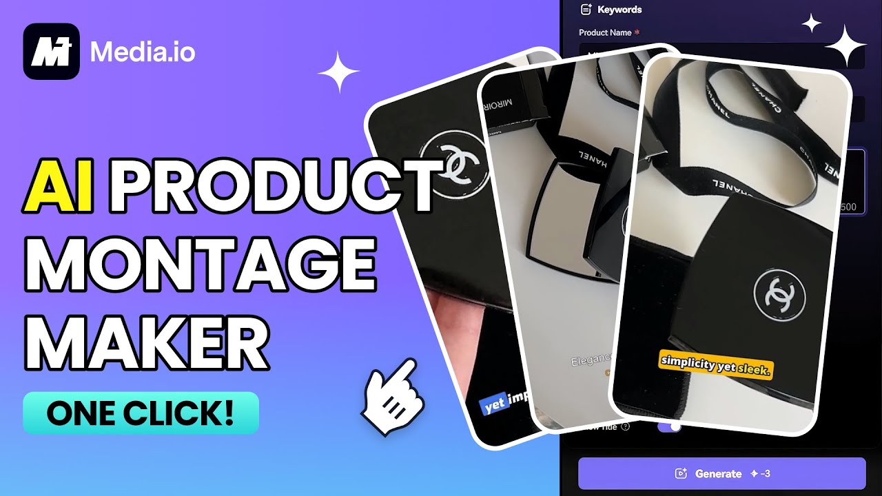 🎬 Create Stunning Video Montages in Seconds! | Media.io AI Video Editor ...
