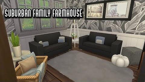 SUBURBAN FAMILY FARMHOUSE | THE SIMS 4 | STOP MOTION BUILD