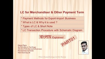 বাংলায় LC for Merchandiser | Methods of Payment in International Trade or Export & Import (PART01)