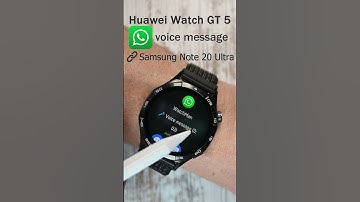 Huawei Watch GT 5 receiving a WhatsApp voice message #huaweiwatchgt5