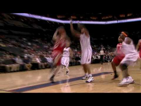 Gerald Wallace Pins Chase Budinger Shot off the Gl...