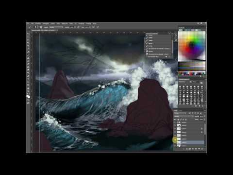 Paint breaking waves - Paint breaking waves