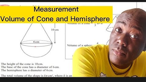 Measurement:Volume of Cone and Hemisphere #dellymathsconcepts #cxcmaths #gcse #highertier