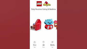 PREVIEW: LEGO Duplo, Daily Routines Eating & Bedtime, set 10414, LEGO 2024