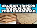 UKURAN TRIPLEK YANG DIJUAL DI TOKO BANGUNAN