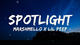 Marshmello X Lil Peep - Spotlight (Lyrics)