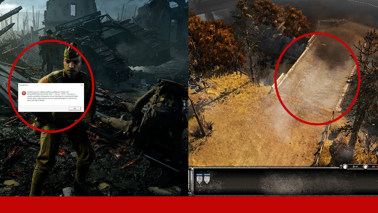 [QuickFix] DirectX Error message when playing BF1 and Company of Heroes 2