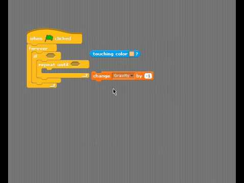 Scratch - How to jump with Gravity - Year 5 lesson 1 part 2 - YouTube