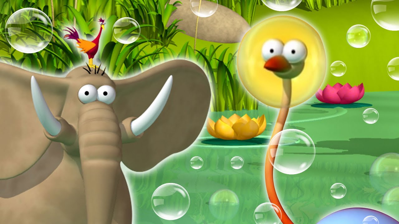 Gazoon | Bubble Trouble Ostrich vs Elephant | Funny Animal Cartoons For  Kids By HooplaKidz TV - YouTube