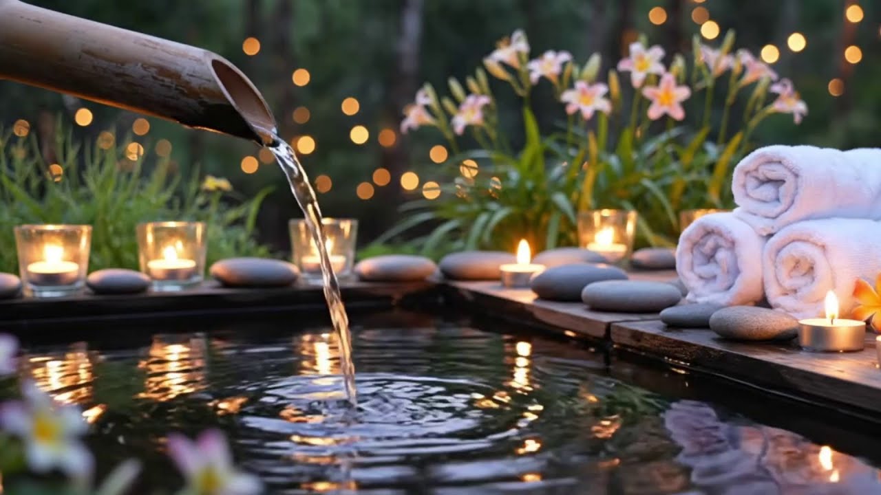 Peaceful Piano with Flowing Water Sounds 🌿 Deep Healing to Release Stress, Worry Emotional Fatigue