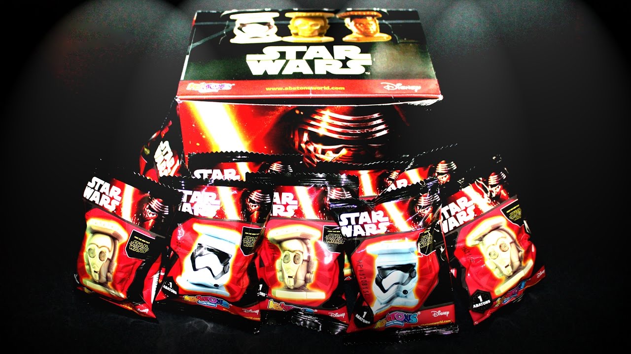 STAR WARS ABATONS 10 Figures Unboxing PANINI