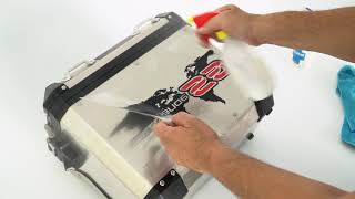 HOW TO: Apply the "Globe" stickers set on your BMW Aluminium panniers! | Signature CD