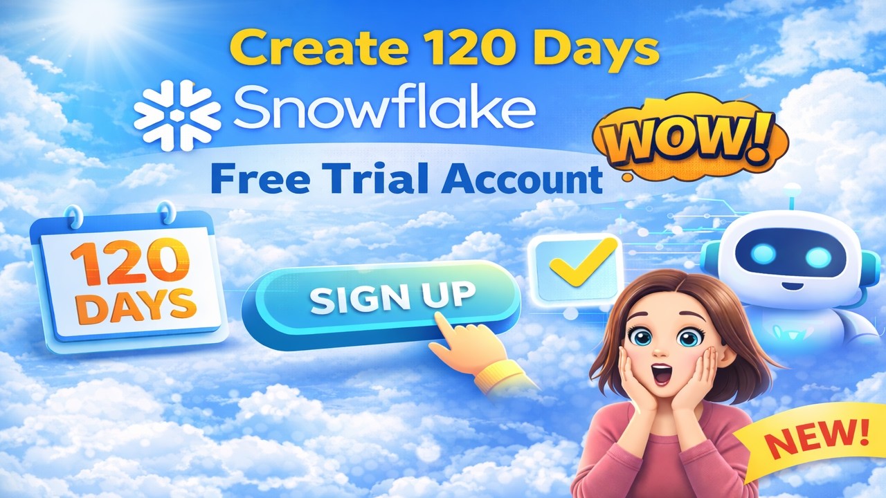 Create 120 Days Snowflake Free Trial Account | Step-by-Step Signup ...
