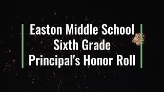 21-22 Principal's Honor Roll- Grade 6