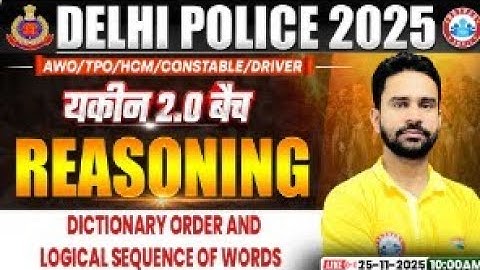 Dictionary Order And Logical Sequence Of Words : Reasoning By Rahul Sir || Yakeen 2.0 Batch by RWA 