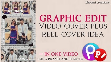 how to make easy video cover • reel cover • graphic edit • for fanpages #bhoomicreations