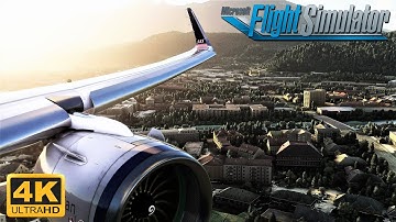 Microsoft Flight Simulator 2020 *MAXIMUM GRAPHICS* A320N Stunning Landing At Innsbruck Airport 4K