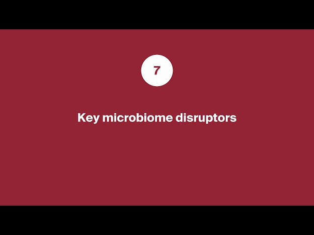 7. Key microbiome disruptors