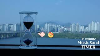 ⏳15-Minute Music Sand Timer , 15분 음악 모래시계,  15分の音楽砂時計