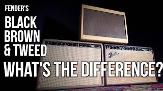 Fender Black, Brown and Tweed Amps: How and Why are They Different?
