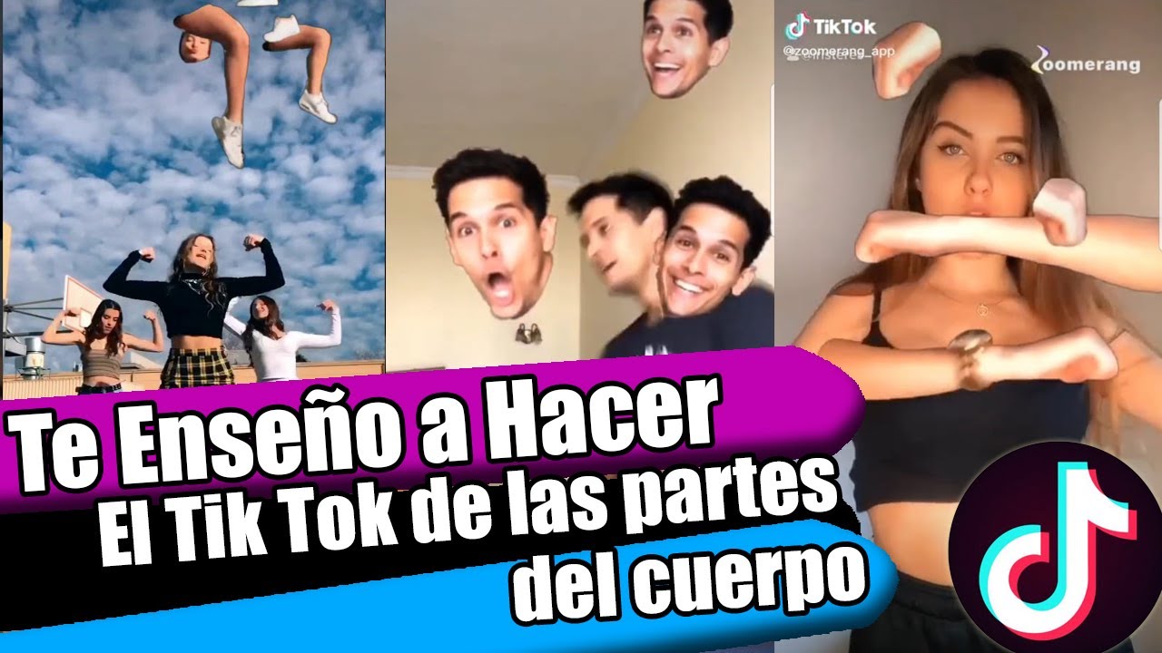 COMO HACER EL TIK TOK DE LAS PARTES DEL CUERPO 😜🔴