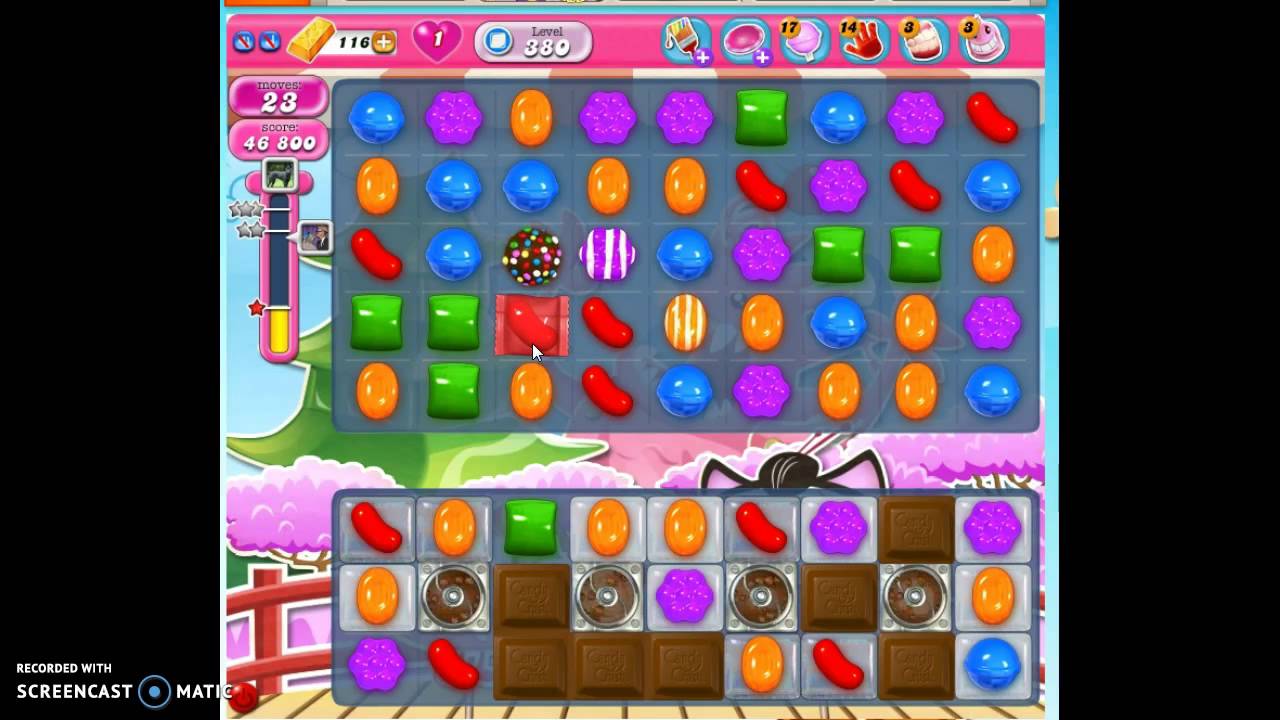 Candy Crush Level 380 W Audio Tips Hints Tricks Youtube