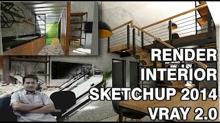 RENDER INTERIOR SKETCHUP 2014 VRAY 2.0