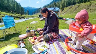 Vlog 391 | Aaj Shivi karegi cooking 😋 Riverside camping and cooking in Jai valley, Bhaderwah