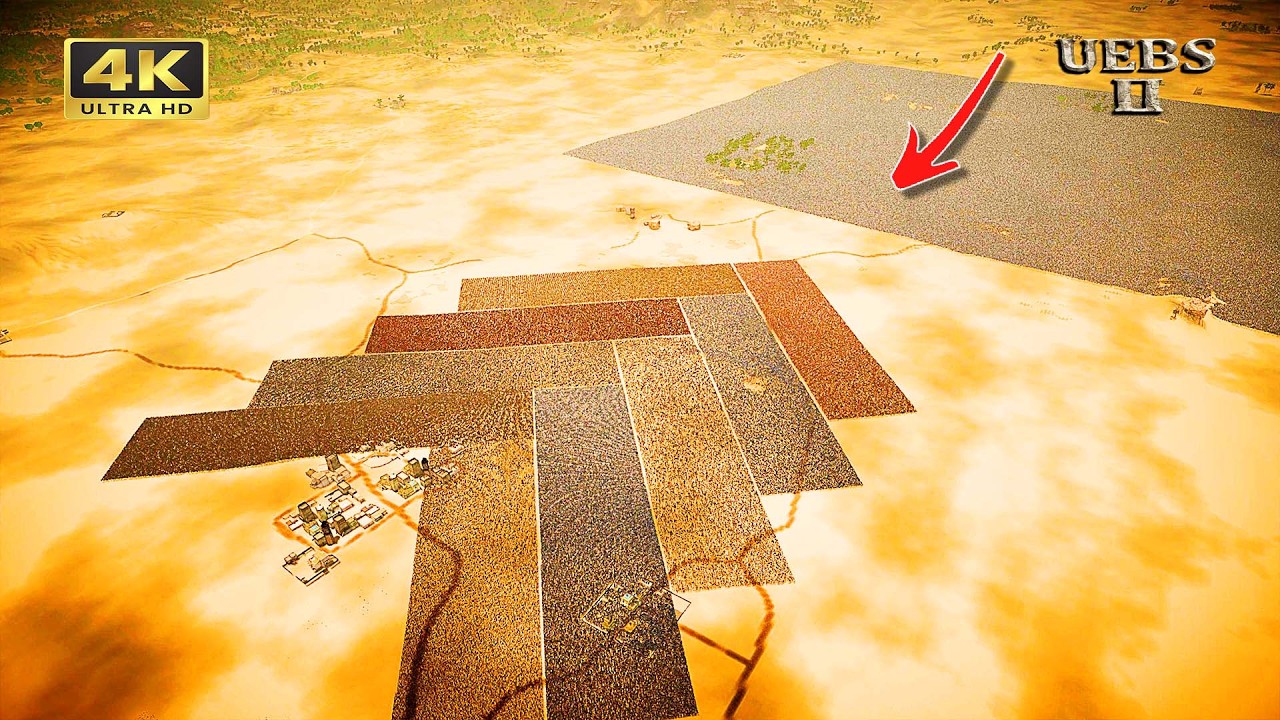 [4K] UEBS 2 ⚔️ 450,000 HUMAN WARRIORS vs. 2,500,000 HUSKS! MASSIVE BATTLE IN THE DESERT! 🔥