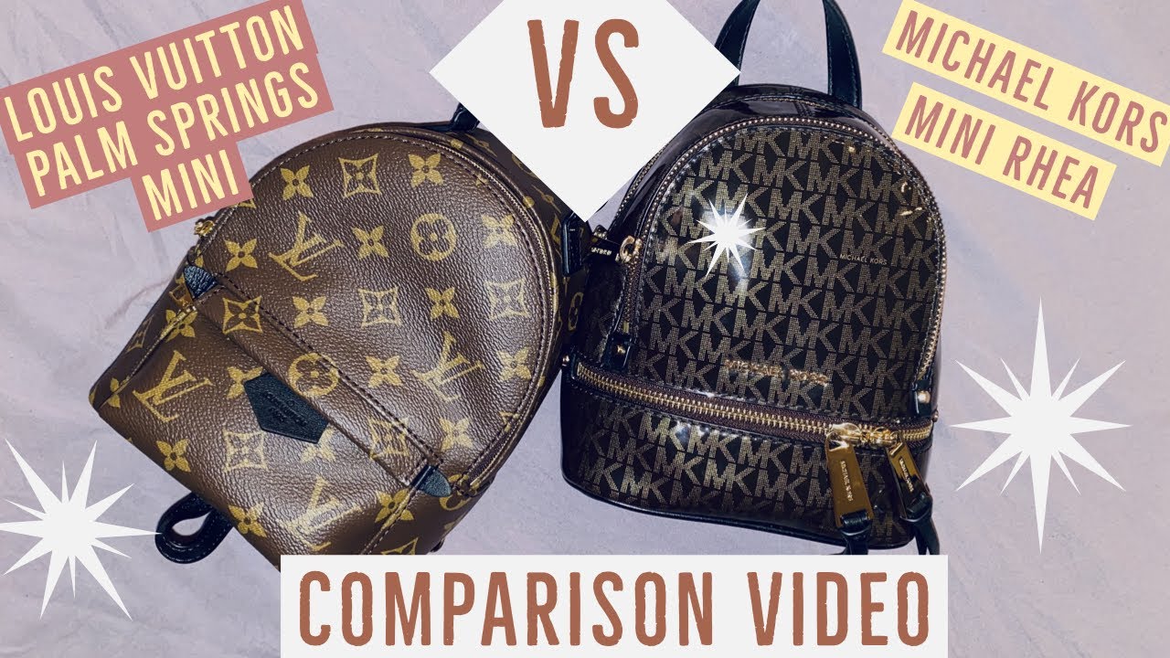 Louis Vuitton Palm Springs VS Michael Kors Mini Rhea, Comparison Video