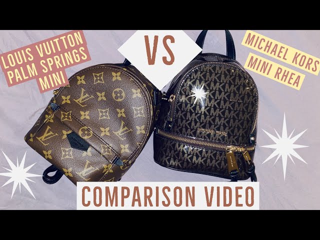 Louis Vuitton Palm Springs VS Michael Kors Mini Rhea, Comparison Video