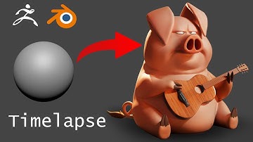 Zbrush | Pig | Timelapse | Artwork