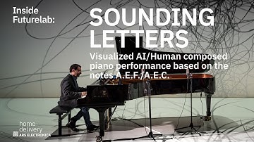 Inside Futurelab: Sounding Letters – Visualized AI/Human composed piano performance