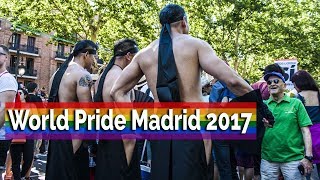 WORLD PRIDE MADRID: Manifestation and parade of floats of the Gay Pride in Madrid