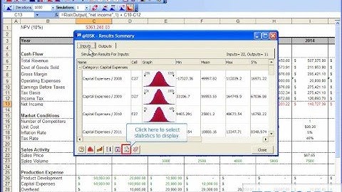 How to Customize the Results Summary Window in @RISK