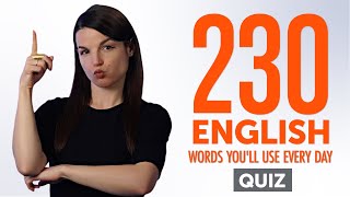 Quiz | 230 English Words You&#39;ll Use Every Day - Basic Vocabulary #63