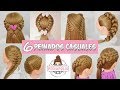 6 Peinados Casuales para Cabello Largo con Trenzas para la Escuela Faciles y Rapidos