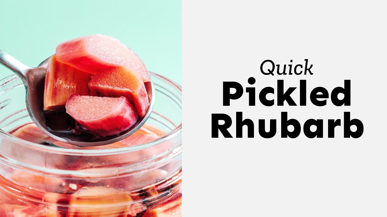 Quick Sweet Pickled Rhubarb  America's Test Kitchen Recipe