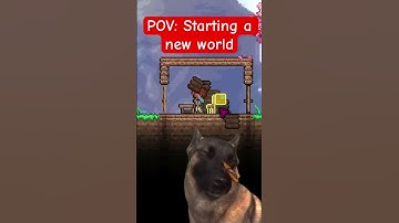 Starting a new world in Terraria