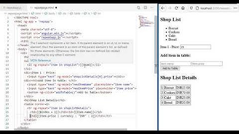 Angular JS ng-repeat