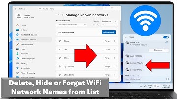How to Delete, Hide or Forget WiFi Network Name on Windows Laptop/PC-Complete Guide