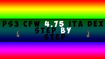 PS3 4.75 ITA DEX Tutorial CFW NEW