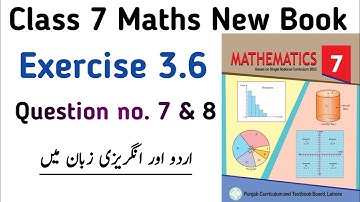 Unit 3 Exercise 3.6 Class 7 Maths New Book PTB | Chapter 3 Exercise 3.6 Q no. 7 & 8 | Learning Zone
