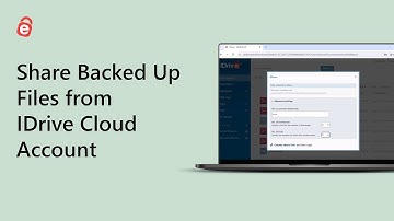 How to Share Backed Up Files/Folders from IDrive Cloud Account | IDrive Online Restore