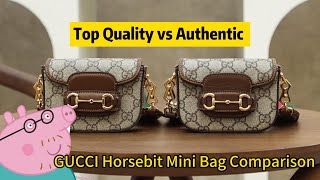 Fake VS Real GUCCI Horsebit 1955 mini bag Comparison By Steven