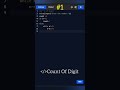 Count of Digit. #dsa #coding #python