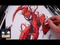 How To Draw Carnage | Draw &amp; Color Tutorial